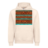 Sandshell tooled leather and aztec Urban Hoodie - TumblerDesignByShophia