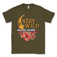 Army Green stay wild moon child Classic Tee - JahusDesignShop