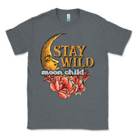 Charcoal Heather stay wild moon child Classic Tee - JahusDesignShop