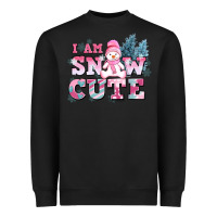 Black i am snow cute Heavyweight Sweatshirt - AdoDesignShop