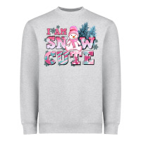 Heather Grey i am snow cute Heavyweight Sweatshirt - AdoDesignShop
