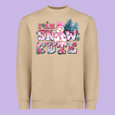 I Am Snow Cute Heavyweight Sweatshirt Designed By Adodesignshop