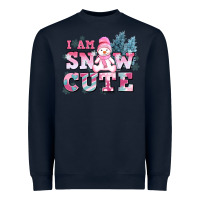 Navy i am snow cute Heavyweight Sweatshirt - AdoDesignShop
