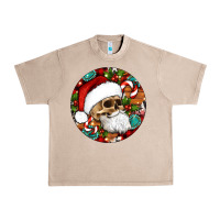 French Oak Christmas hippie skeleton santa ornament Urban Heavy Tee - Artiststas