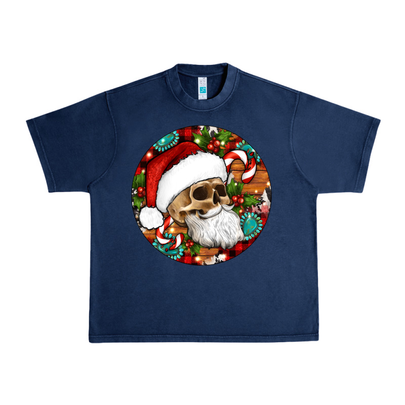 Christmas Hippie Skeleton Santa Ornament Urban Heavy Tee by Artiststas | Teevron