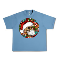 Pebble Blue Christmas hippie skeleton santa ornament Urban Heavy Tee - Artiststas