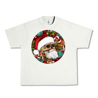 Pistachio Christmas hippie skeleton santa ornament Urban Heavy Tee - Artiststas
