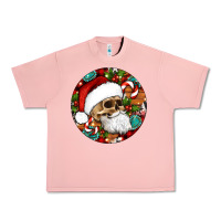 Salmon Christmas hippie skeleton santa ornament Urban Heavy Tee - Artiststas