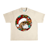 Sandshell Christmas hippie skeleton santa ornament Urban Heavy Tee - Artiststas