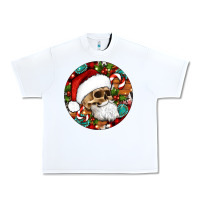 White Christmas hippie skeleton santa ornament Urban Heavy Tee - Artiststas