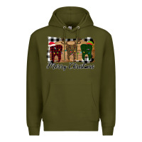 Army Green Merry Christmas Teeth Premium Hoodie - Bettercallsaul