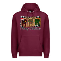 Burgundy Merry Christmas Teeth Premium Hoodie - Bettercallsaul