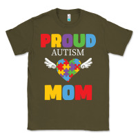 Army Green lil autism mom Classic Tee - CowhideDigitalArt