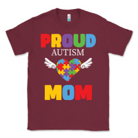 Burgundy lil autism mom Classic Tee - CowhideDigitalArt