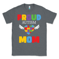 Charcoal Heather lil autism mom Classic Tee - CowhideDigitalArt