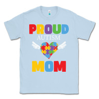 Dusty Blue lil autism mom Classic Tee - CowhideDigitalArt