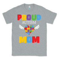 Heather Grey lil autism mom Classic Tee - CowhideDigitalArt