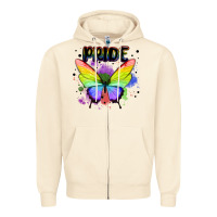 Sandshell rainbow butterfly pride lgbtq Zipper Hoodie - MaliasSmallBusiness