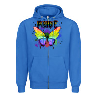 True Royal rainbow butterfly pride lgbtq Zipper Hoodie - MaliasSmallBusiness