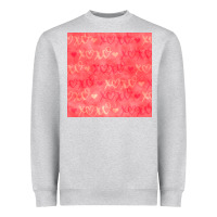 Heather Grey valentines day xoxo seamless pattern Heavyweight Sweatshirt - BundleAndBundleShop