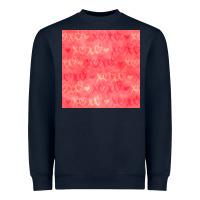 Navy valentines day xoxo seamless pattern Heavyweight Sweatshirt - BundleAndBundleShop