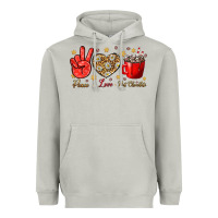 Moon Dust Peace Love Hot Chocolate Heavyweight Hoodie - BundleAndBundleShop
