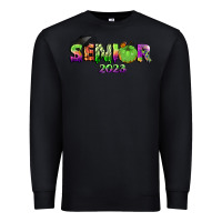 Black senior 2023 halloween Premium Sweatshirt - BundleAndBundleShop