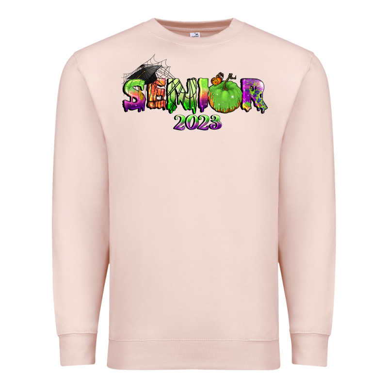 Senior 2023 Halloween Premium Sweatshirt by BundleAndBundleShop | Teevron