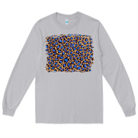 Moon Dust leopard with navy blue glitter Long Sleeve Tee - Artiststas