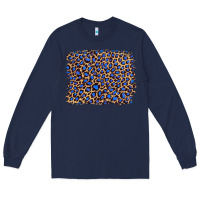 Navy leopard with navy blue glitter Long Sleeve Tee - Artiststas