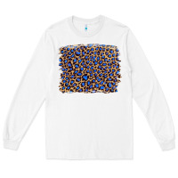 White leopard with navy blue glitter Long Sleeve Tee - Artiststas