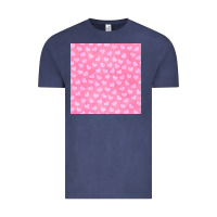 Vintage Denim valentines day heart seamless pattern Vintage Tee - BundleAndBundleShop