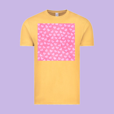 Valentines Day Heart Seamless Pattern Vintage Tee Designed By Bundleandbundleshop