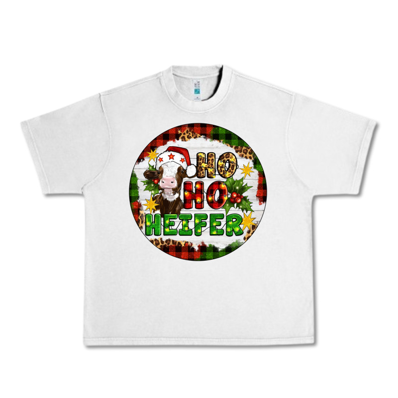 Christmas Ho Ho Heifer Urban Heavy Tee by Artiststas | Teevron