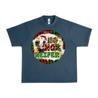 Midnight Navy Christmas ho ho heifer Urban Heavy Tee - Artiststas