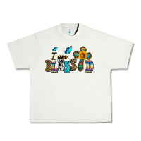 Pistachio ı am blessed Urban Heavy Tee - AdoDesignShop