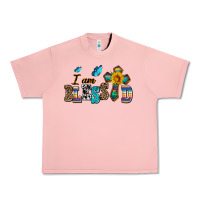 Salmon ı am blessed Urban Heavy Tee - AdoDesignShop