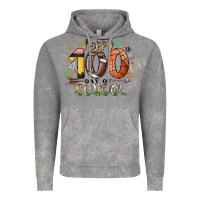 Cloud Rock happy 100 americana football basketball day of sch Vintage Hoodie - RacoonDesign