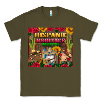 Army Green hispanic heritage month gnomes tumbler Classic Tee - BundleAndBundleShop