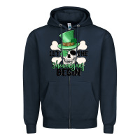 Navy let the shenanigans begin Zipper Hoodie - MaliasSmallBusiness
