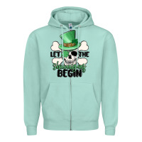 Seafoam let the shenanigans begin Zipper Hoodie - MaliasSmallBusiness