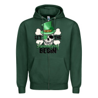 Sports Green let the shenanigans begin Zipper Hoodie - MaliasSmallBusiness