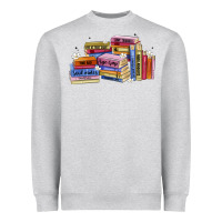 Heather Grey book tropes Heavyweight Sweatshirt - Artiststas