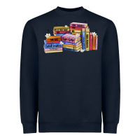 Navy book tropes Heavyweight Sweatshirt - Artiststas