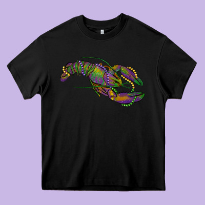 Heavy Core Tee Mardi Gras Crawfish