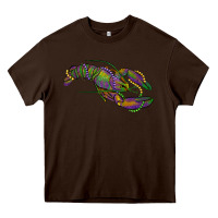 Chocolate Brown Mardi Gras Crawfish Heavy Core Tee - RanaPortraitStore