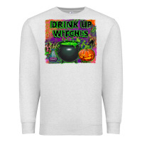 Oatmeal Heather drink up witches Premium Sweatshirt - BundleAndBundleShop