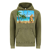 Vintage Olive beach background Vintage Hoodie - HRA Design Shop