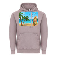 Vintage Zinc beach background Vintage Hoodie - HRA Design Shop