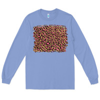 Colony Blue leopard with pink glitter Long Sleeve Tee - Artiststas